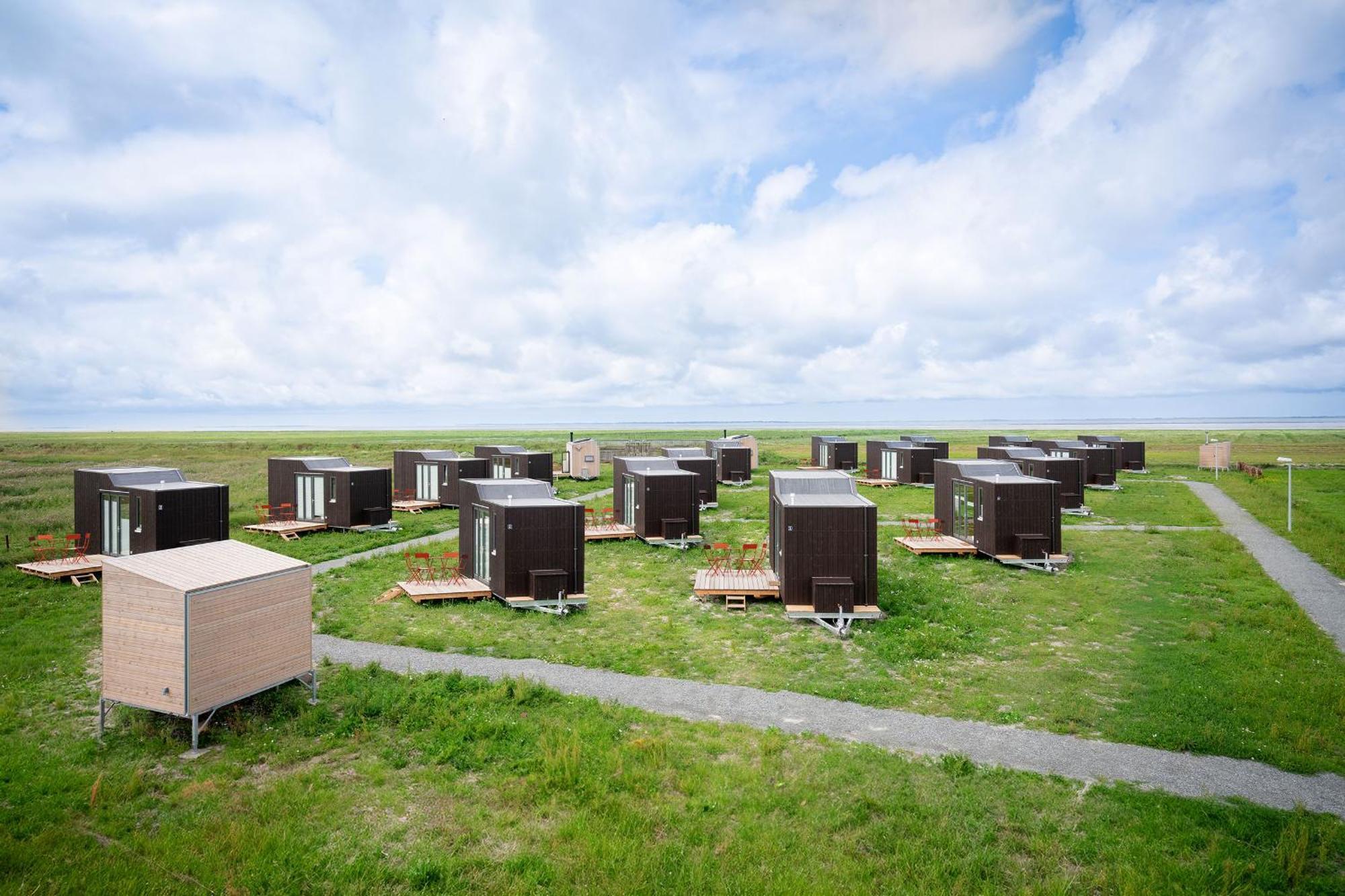 Tiny House Nature 15 Zur Meerseite - Green Tiny Village Harlesiel Carolinensiel Bagian luar foto